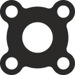 33027-2304026 Прокладка поворотного рычага (0,8)