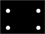 125х95х4+6 Подкладка паронитовая (4 отв. d=12)
